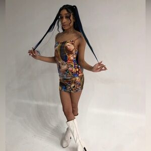 Dolls Kill Cherub Velvet Dress